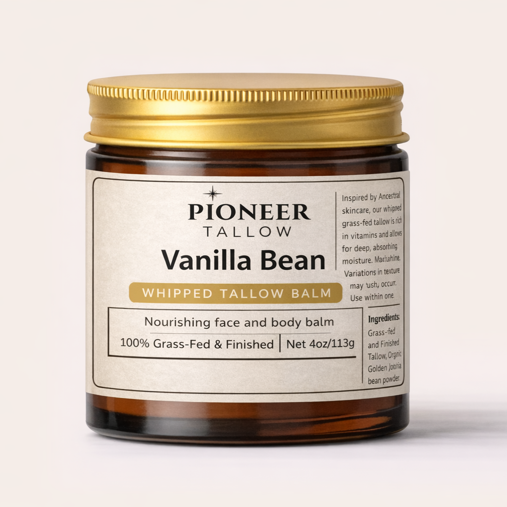 Vanilla Bean - Grass-Fed Whipped Tallow Moisturizer