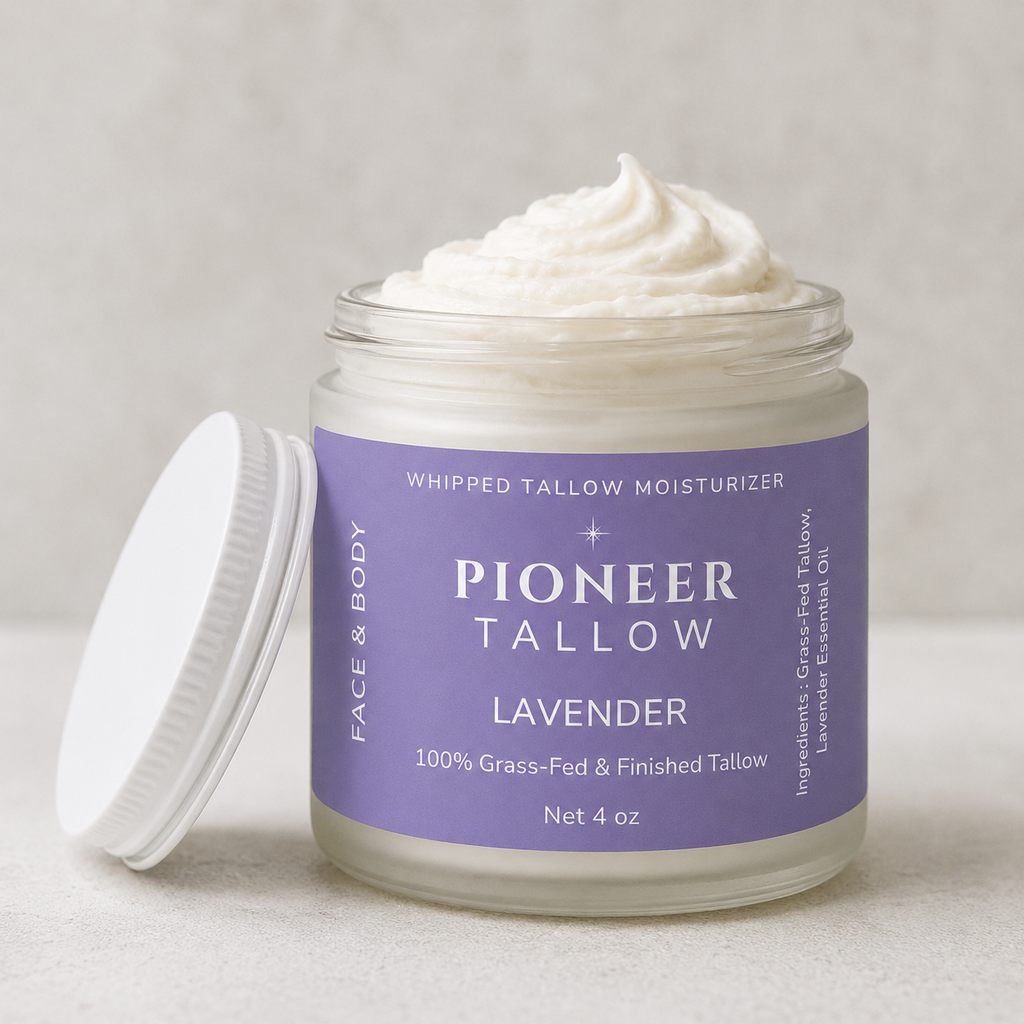 Lavender - Grass-Fed Whipped Tallow Moisturizer