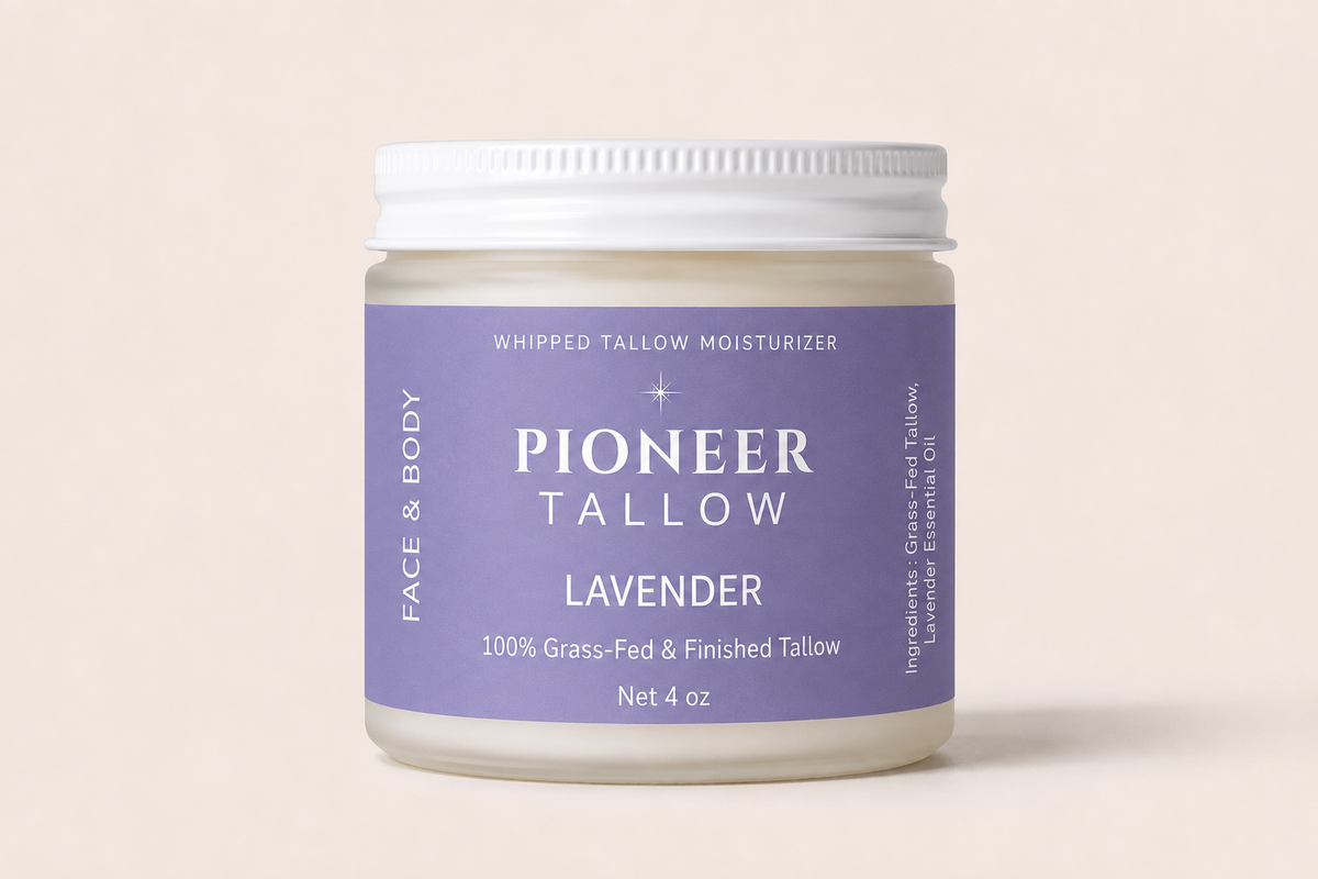 Lavender - Grass-Fed Whipped Tallow Moisturizer