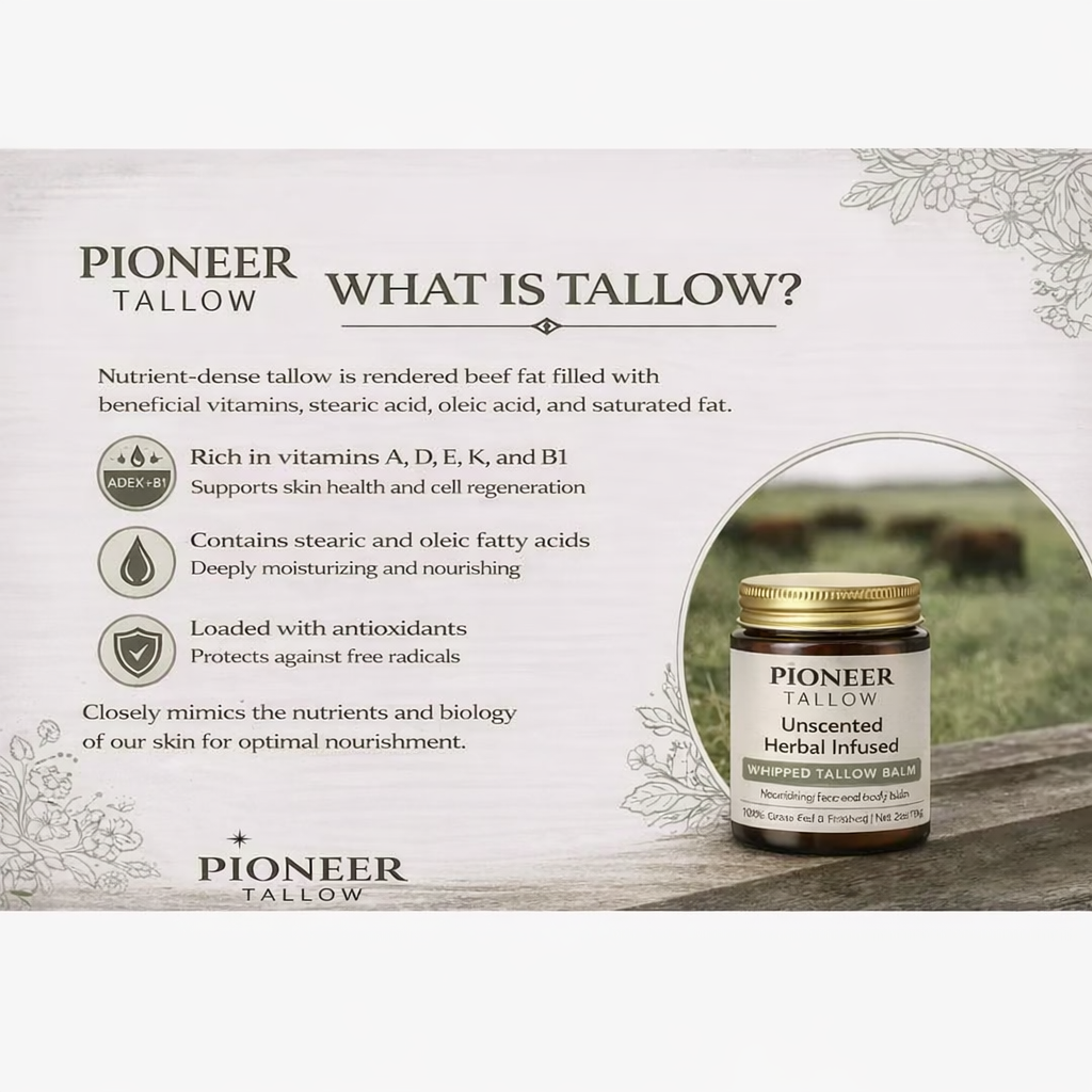 Black Sacra Frankincense - Grass-Fed Whipped Tallow Moisturizer